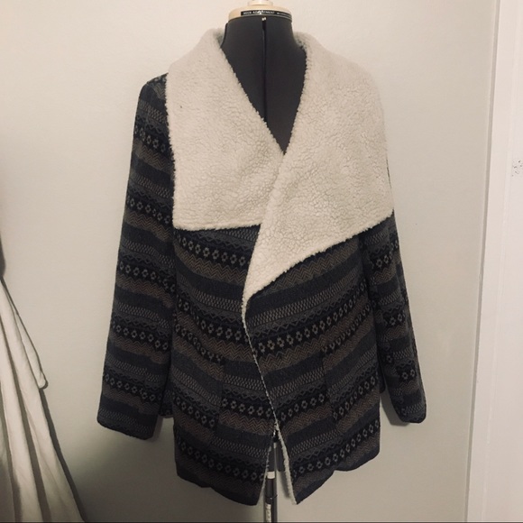 Fleece lined wrap jacket western - Picture 2 of 7